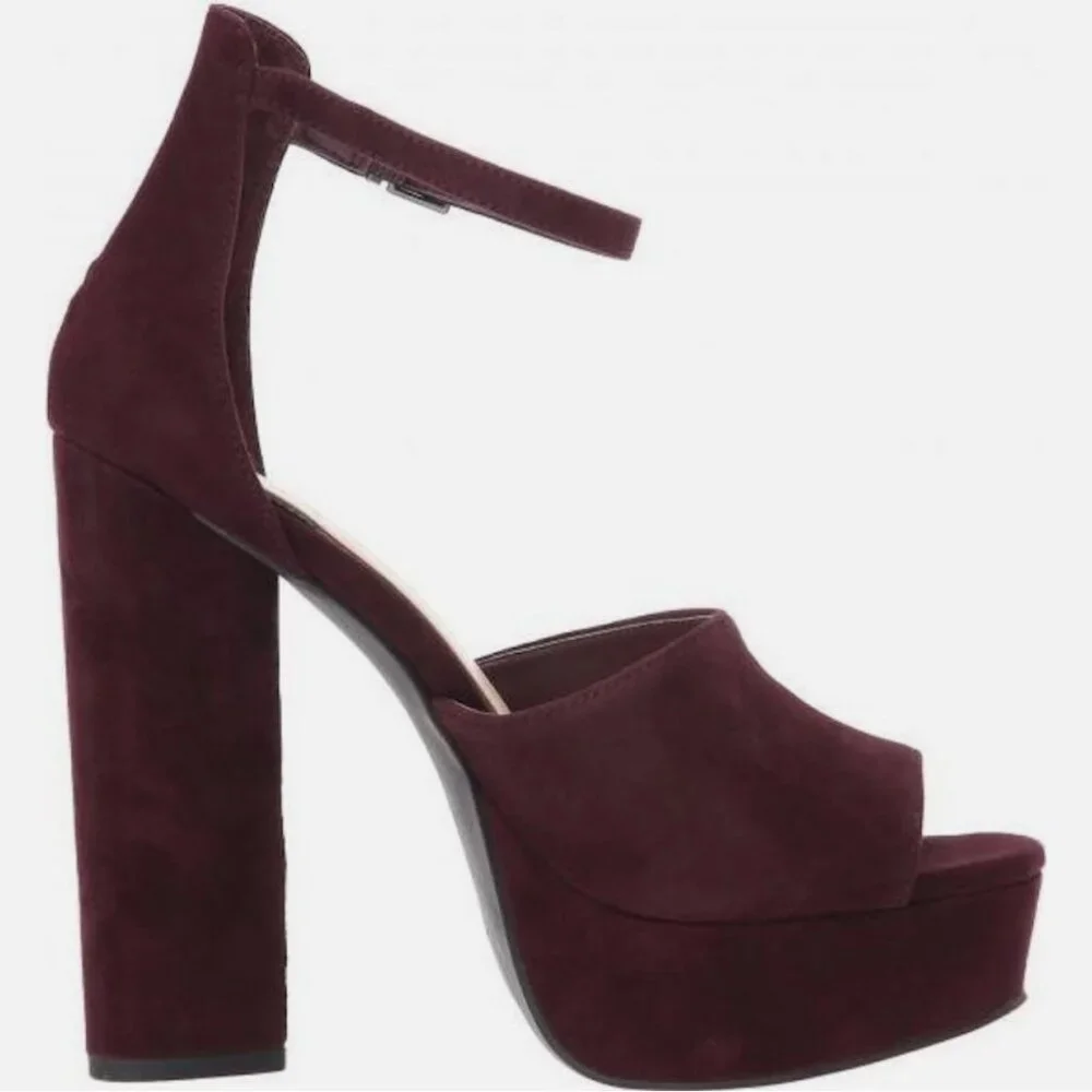 NWOB Jessica Simpson Elin Kid Suede Platform Heel